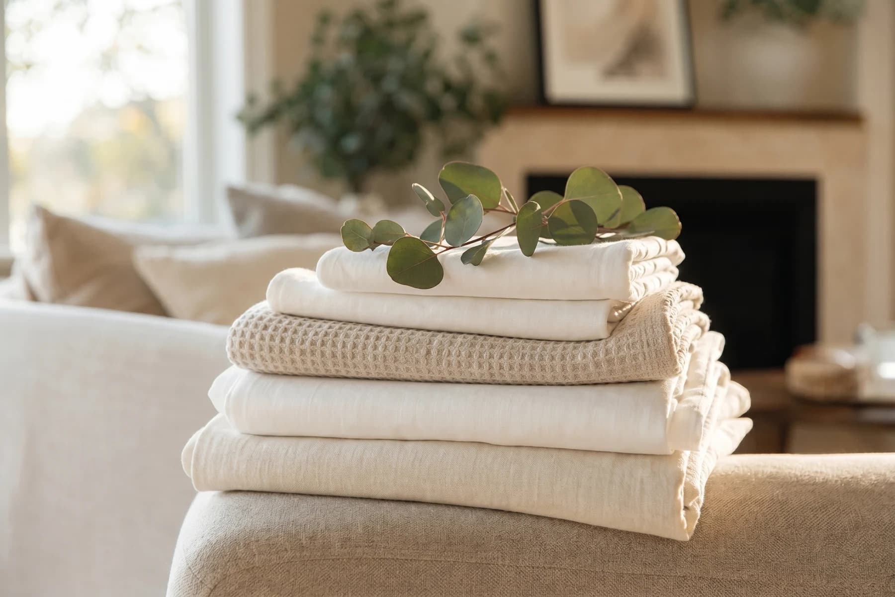 Tidy, sunlit living room — light housekeeping for seniors